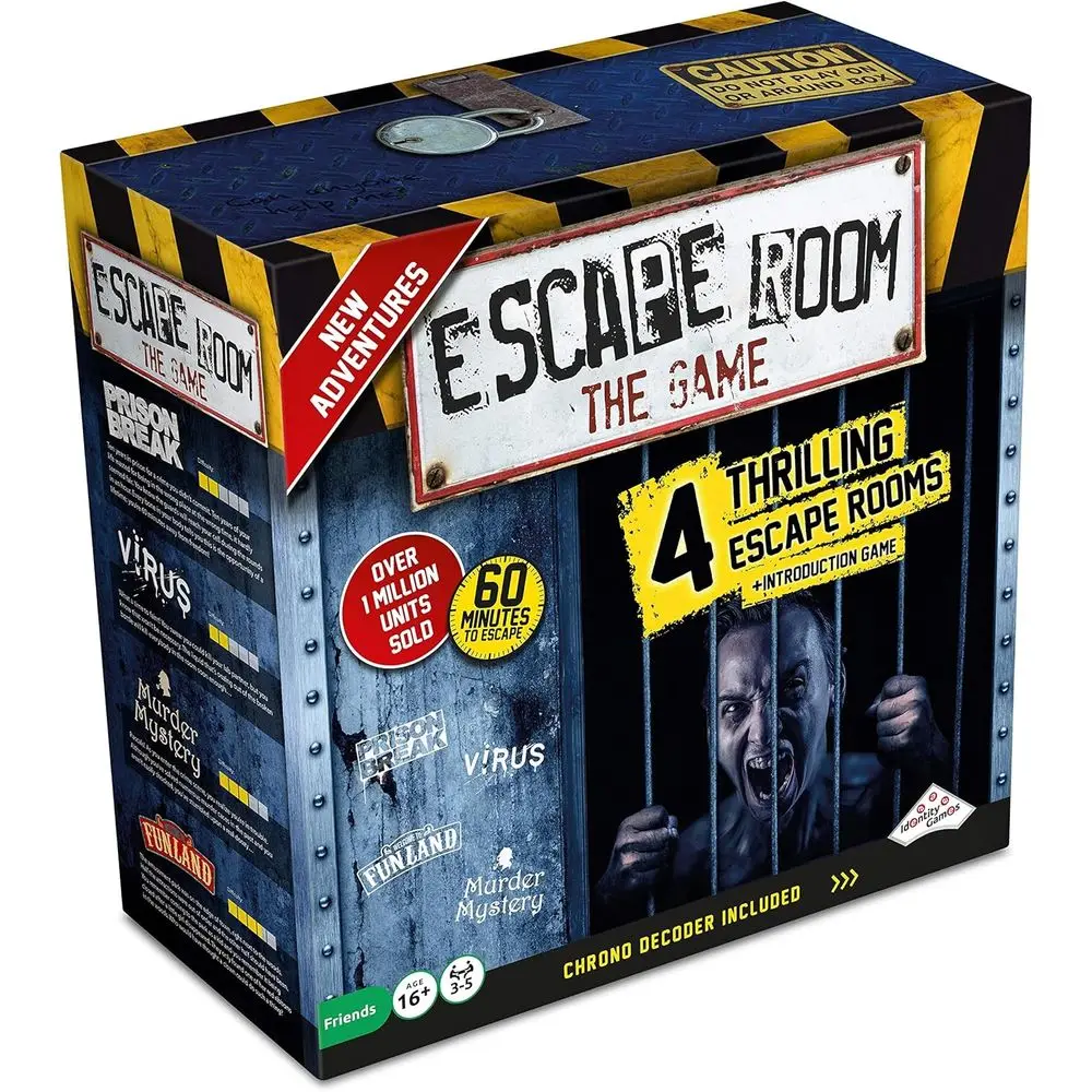 

Ese Room The Game, Version 2 - with 4 Thrilling Ese Rooms | Solve The Mystery Board Game or Adults and Teens