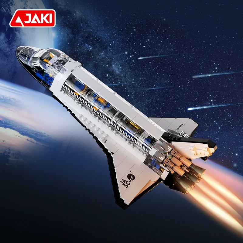 Pinlepai Jaki Space Shuttle Building Block Blocks Bricks Moc Brick Aerospace Star Plan Spaceshuttle Spaceship Toys For Children