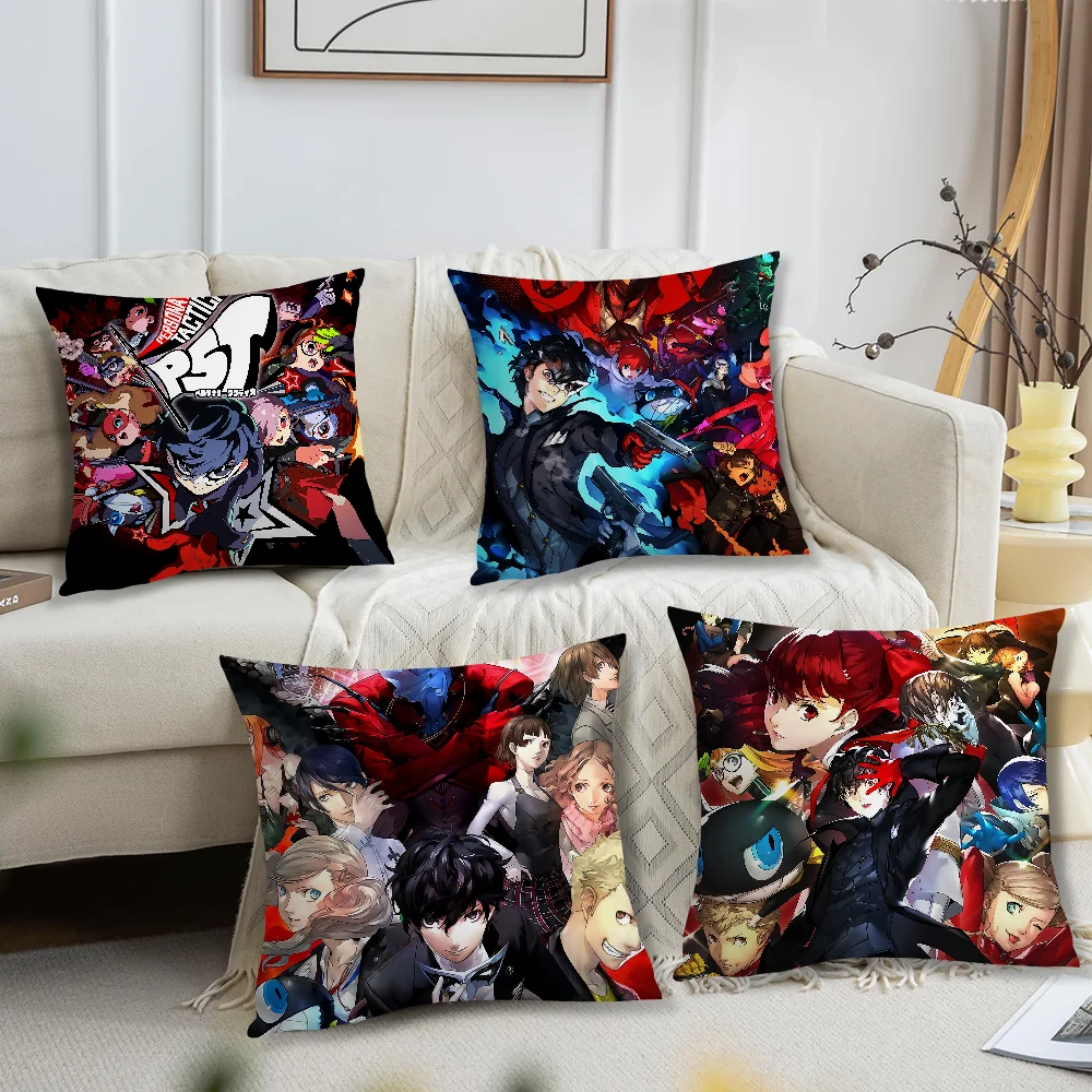 Game Comfortable soft Pillow Case P-Persona S-Strikers 5 for Sofa Living Room Home office Decor and Protective Covers