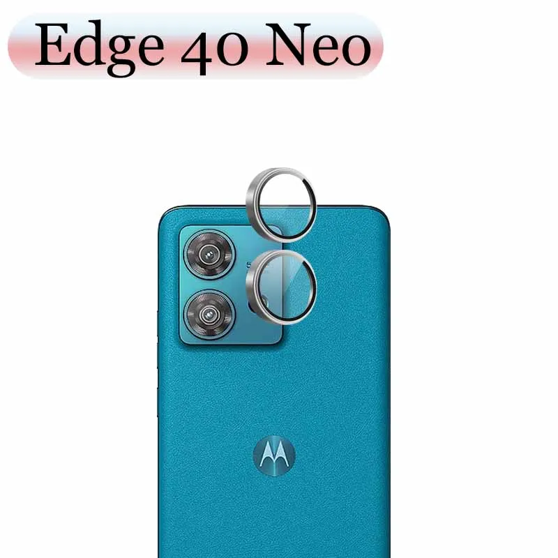 

Matel Ring Camera Protector For Motorola Moto Edge 40Neo Camera Glass Lens Protector 3D Design High-quality