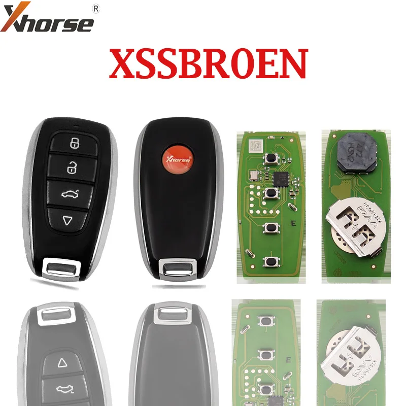 

1Pieces Xhorse XSSBR0EN SU.BR Style 4 Buttons XM38 Series Universal Smart Key for VVDI English Version