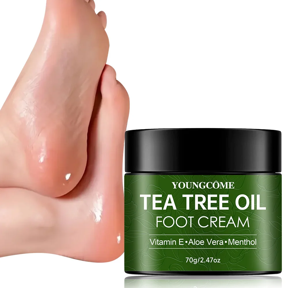 Détail de la crème hydratante pour les pieds