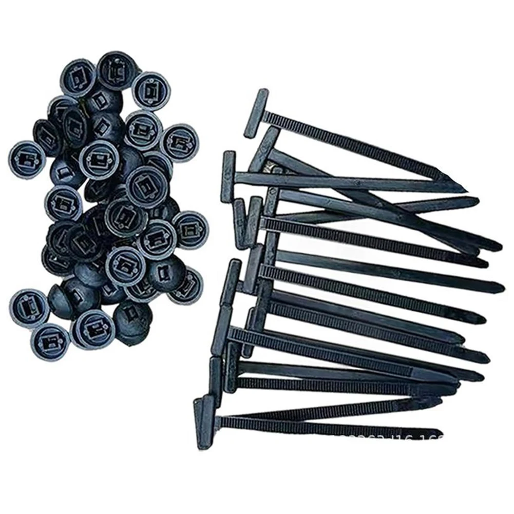 

Nylon Universal Cable Tie Buckle with Pin & Button Design Plastic Cable Ties Fasteners Multipurpose for Car Daily Auto Fixing