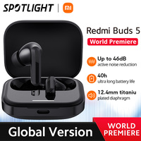 [World Premiere] Global Version Xiaomi Redmi Buds 5 46dB Active Noise Cancellation Up to 40 Hours Dual-device Connectivity