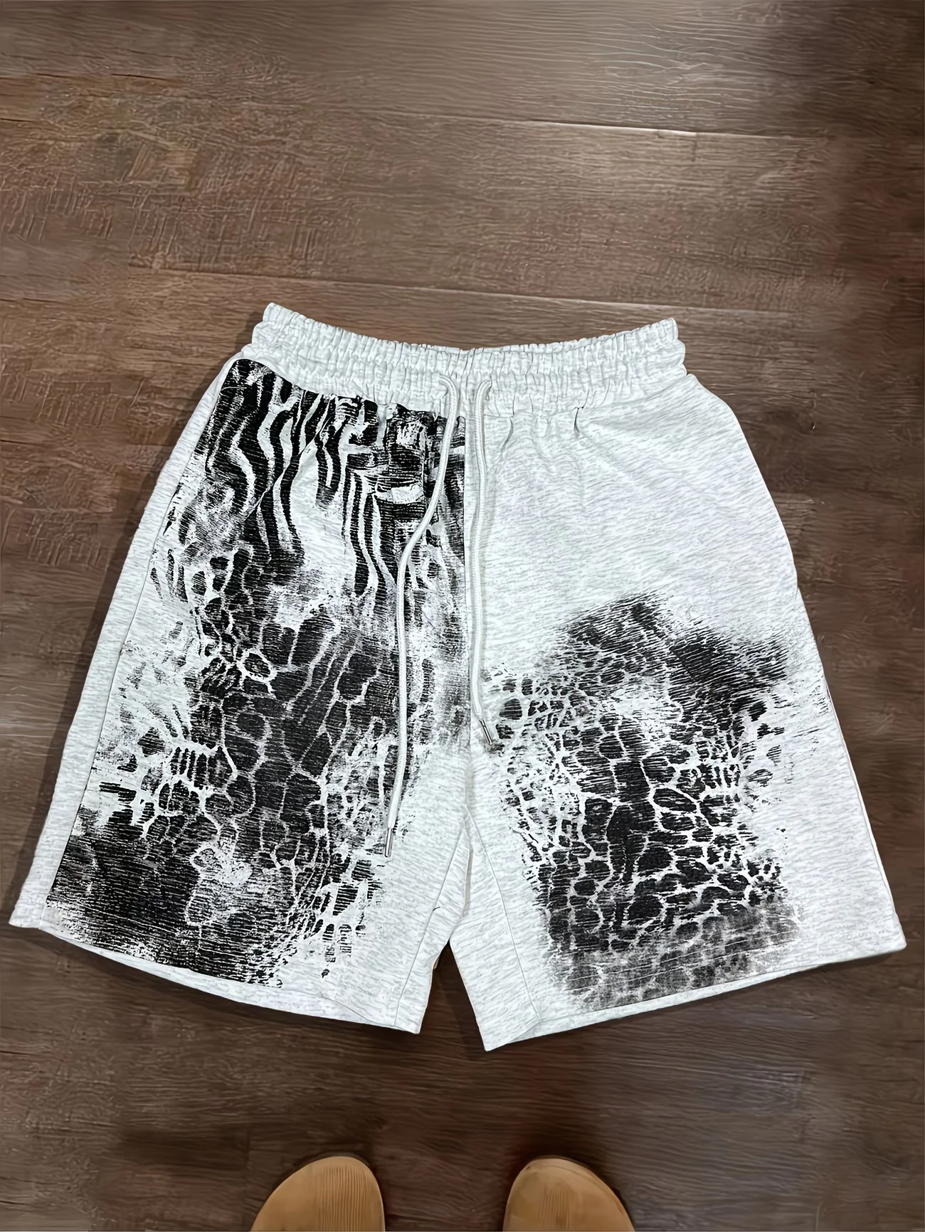 Men High-end Fashion Comfort Shorts Breathable Y2K Classic Letter Print Drawstring Hip Hop Casual Sports Shorts