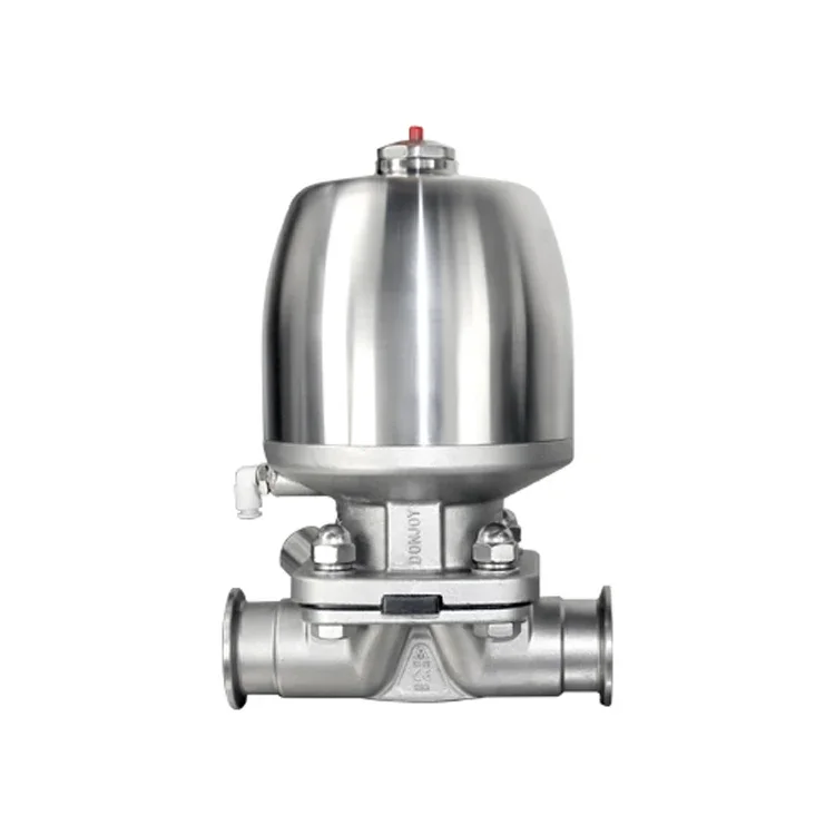 DONJOY Stainless Steel 316L Sanitary Diaphragm Valve Pneumatic with EPDM for water liquid transportation equipment