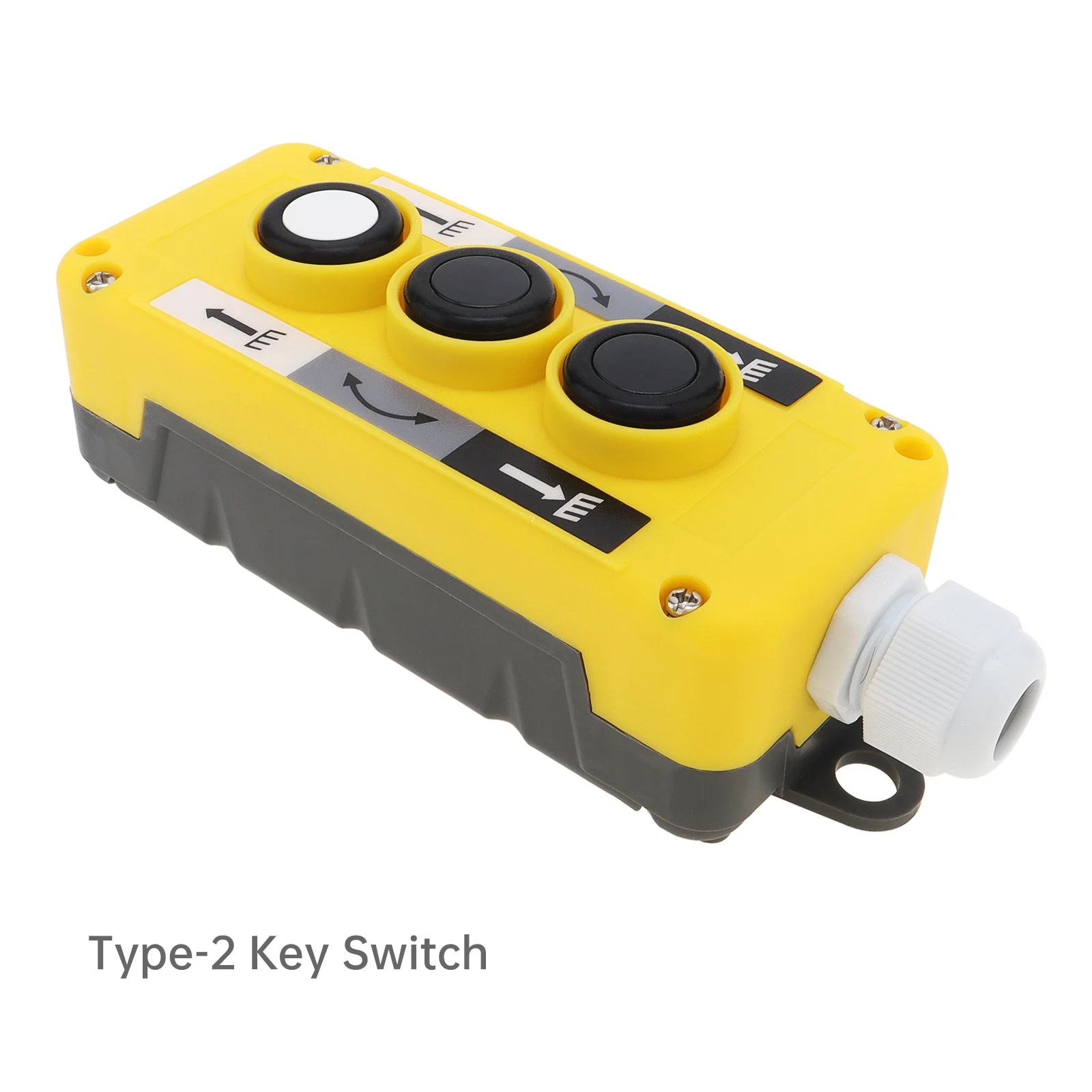 Plastic  COP-2B / COP-3B Rainproof Dump Trailer Remote Control Switch, Hoist Crane Pendant Control Station