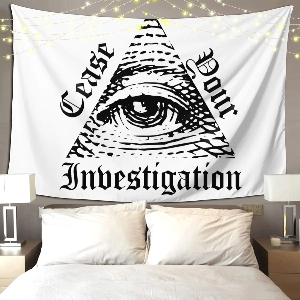 Eye Illuminati Tapestry Hippie Wall Hanging Aesthetic Home Decor Tapestries for Living Room Bedroom Dorm Room