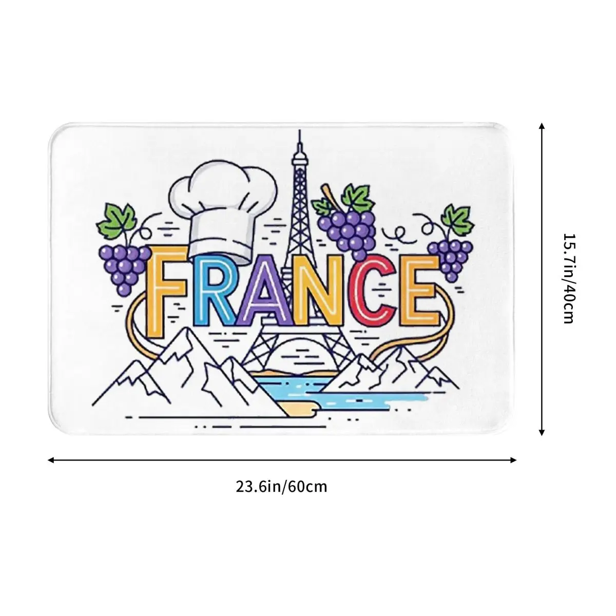 French Paris France Eiffel Tower Doormat Antiwear Carpet Rug Kitchen Entrance Home Floor Mat for Living room Footpad Mats