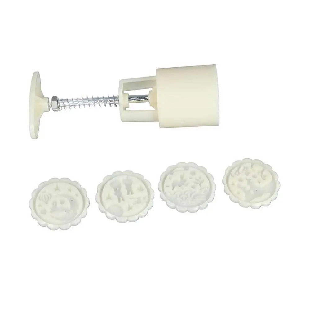 To Wash No Peculiar Smell Easter Mung Bean Cake DIY Manual Pressure Moon Cake Mould Kitchen Tools Bakeware Rabbit Dance Shape