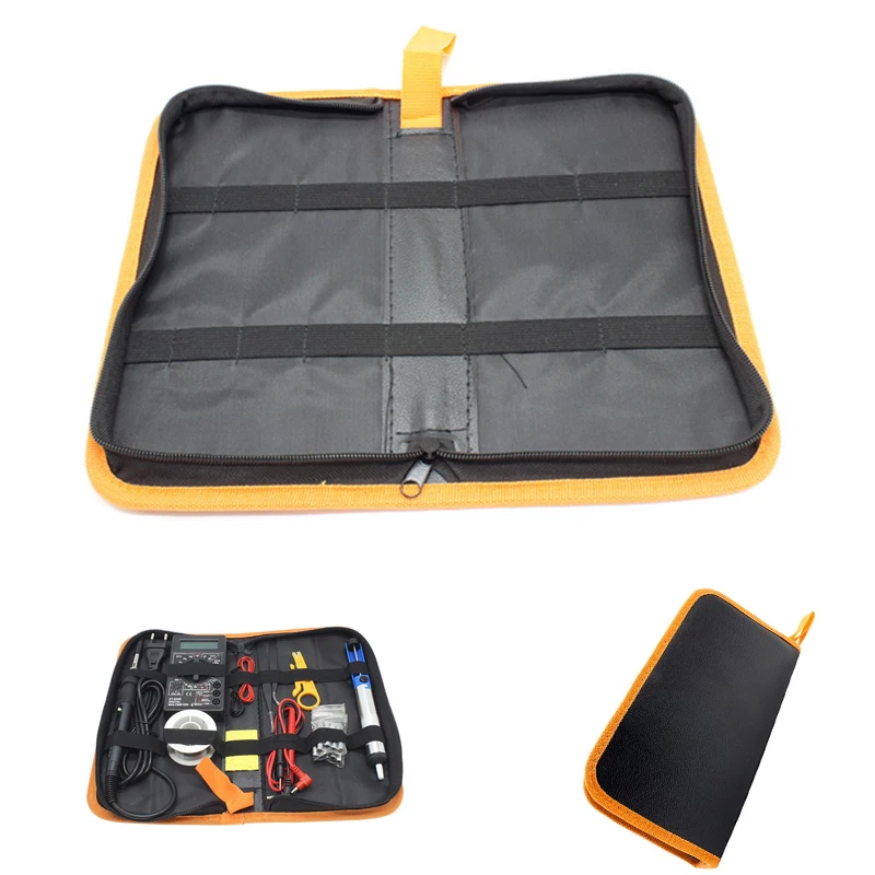 Tool Kit Hardware Screw Storage Bag Portable Multi-function Oxford Canvas Repair Soldering Iron Bag Travel Tool Bag