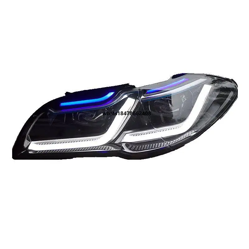 

LED Headlight Assembly Modified Thunder New Blue Eyebrow for 5 Series F18 F10 525 10 to 17 12V