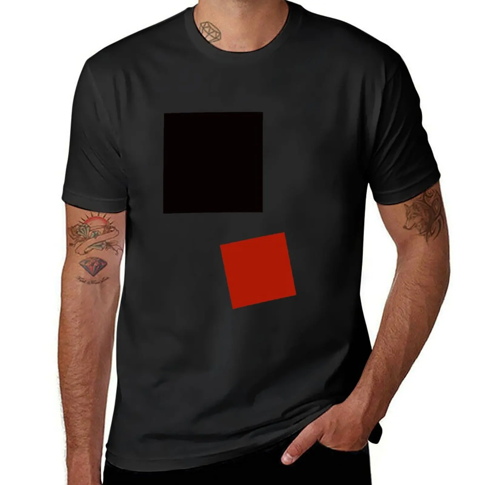 

Kazimir Malevich Black Square Red Square (1915) T-Shirt vintage clothes hippie clothes shirts graphic tees men t shirts