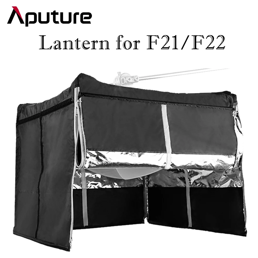 Imagem -02 - Aputure Marine Boat Lantern F21 F22 Pano Leve Flexível Lâmpada para Tiro Transmissão ao Vivo Softbox com Grade