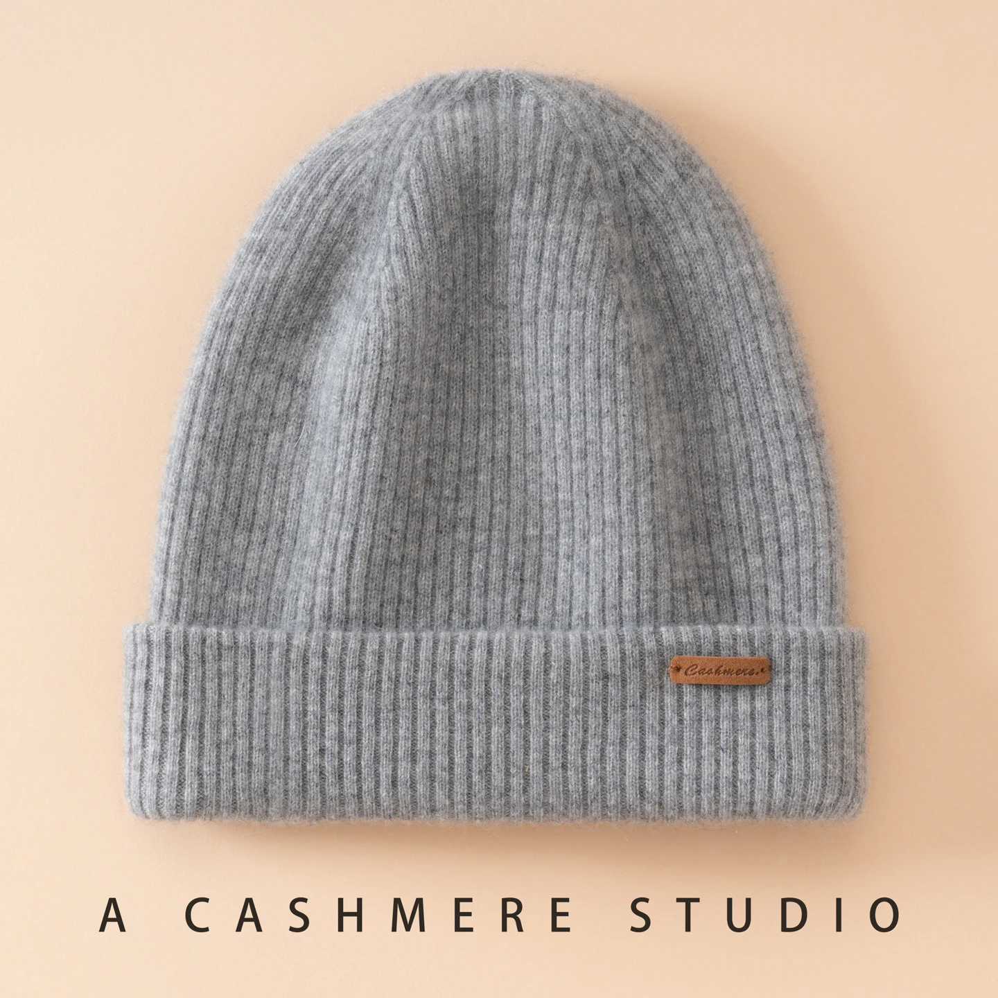 Winter New Women Hat 100% Goat Cashmere Knitted Headgears Men Casual Double Layered Cashmere Cap Unisex Soft Warm Thicken Hats