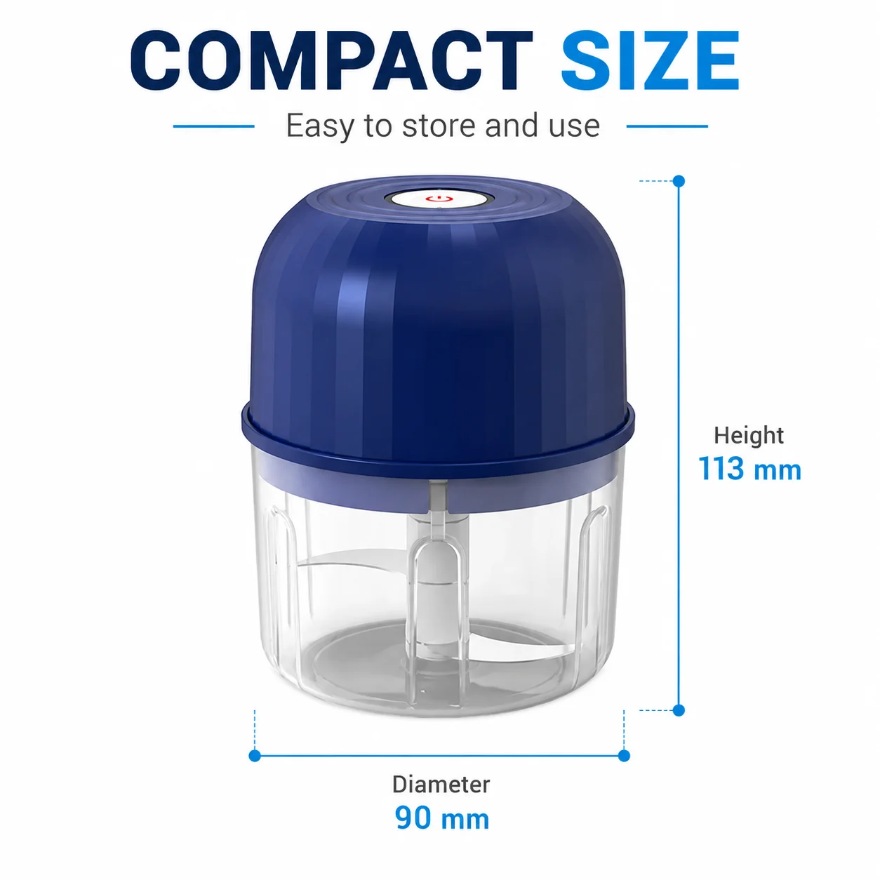1PC Electric Garlic Chopper Mini Food Processor Usb Rechargeable Vegetable Meat Grinder Kitchen Garlic Masher Mixer Tool view 6