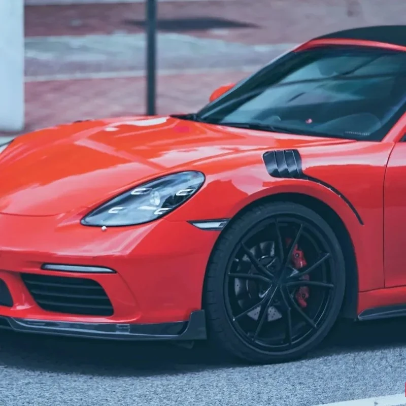 For 718 Facelift Hot Sell Carbon Fiber Body Kit for Boxster Cayman 718 Front Lip Rear Diffuser Side Skirts 3