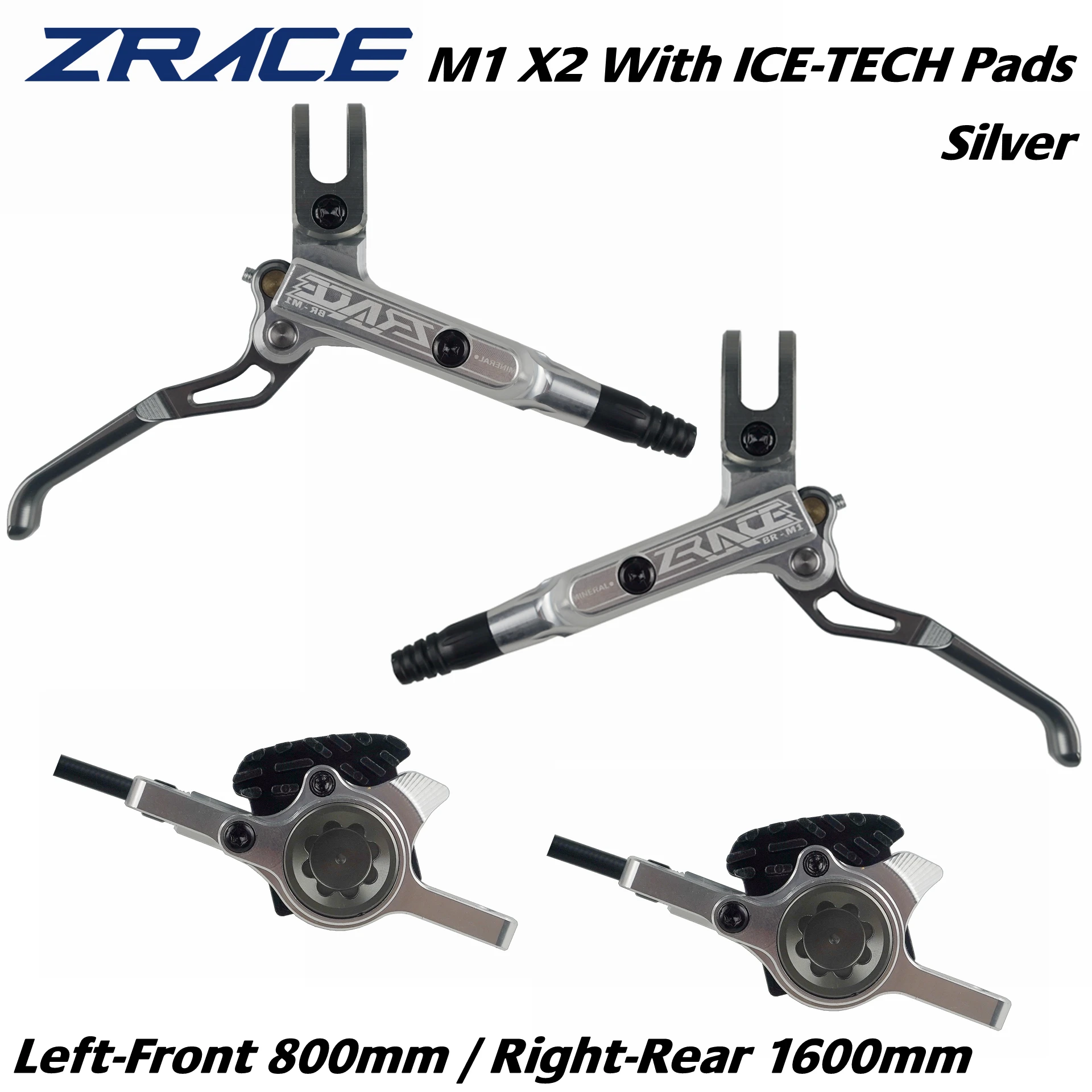 ZRACE M1 X2 / X4 mountainbike hydraulische rem, volledig CNC lichtgewicht, oliedrukschijf