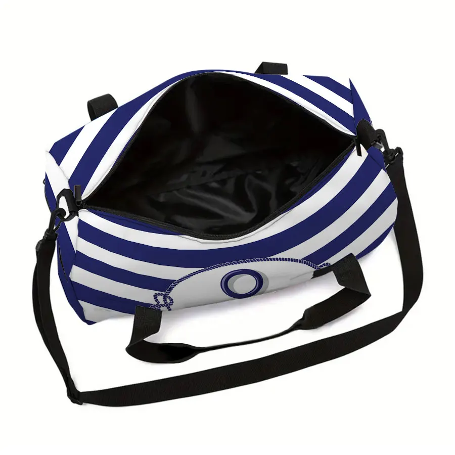 Bolsa de bagagem de grande capacidade com emblema de navio do mar para menino/menina, melhor presente, duffels de viagem de desenho animado 3d, bolsa de fitness ao ar livre para crianças