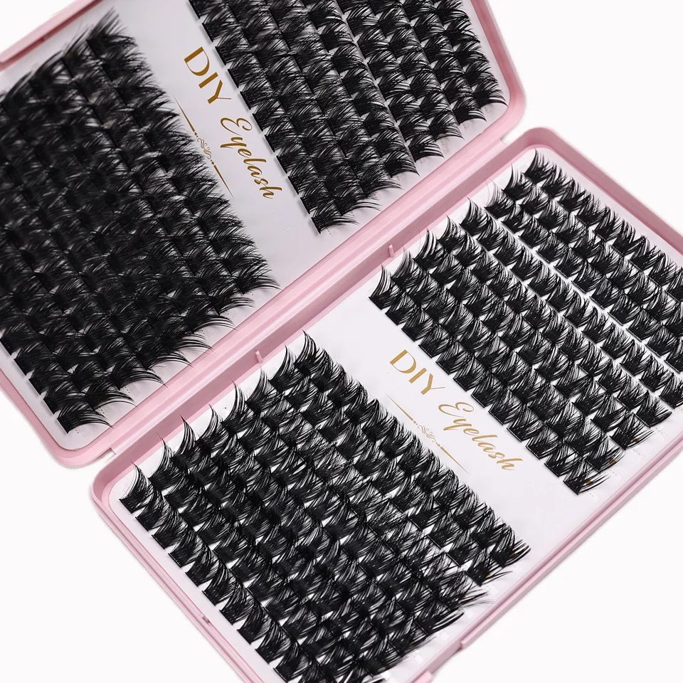 Pestañas Individuales 10-14mm 384pzs Rizos de Pestañas Aspecto Natural Bandeja Mixta DIY Extensión de Pestañas Volumen Rizos de Pestañas 2
