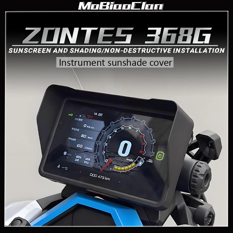 

For ZONTES 368G G368 368 G 2024 2025 Motorcycle Accessories Sun Visor Cover Instrument Screen Sunshade Guard Protection