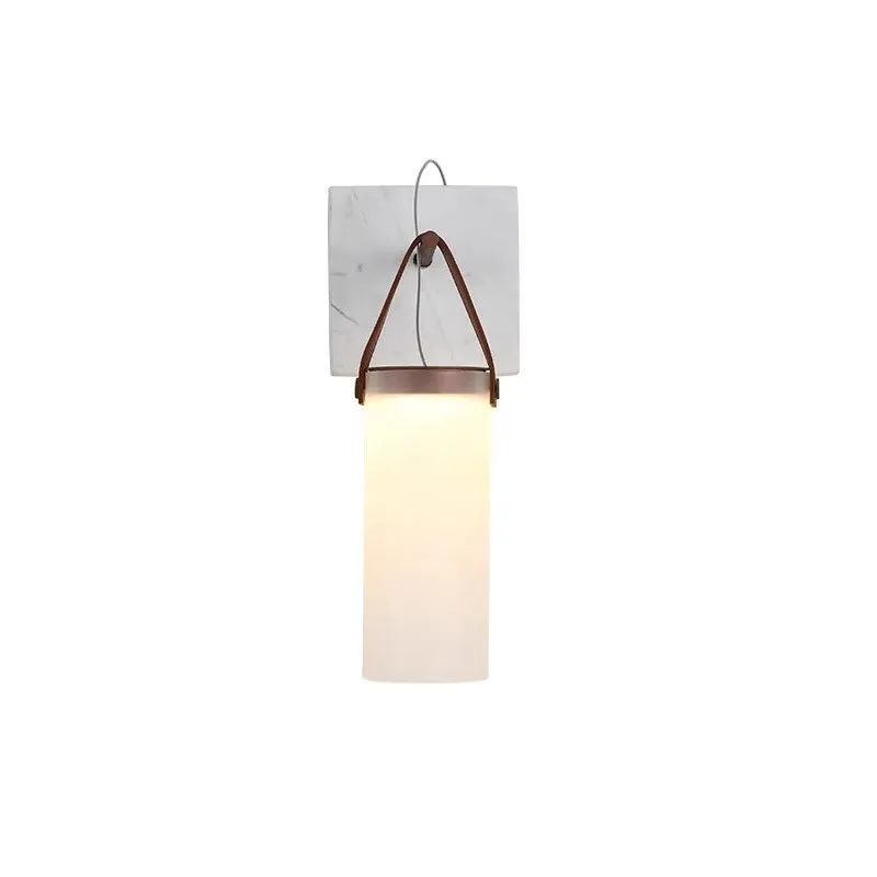 

Marble background wall wall lamp light luxury bedroom bedside wall lamp
