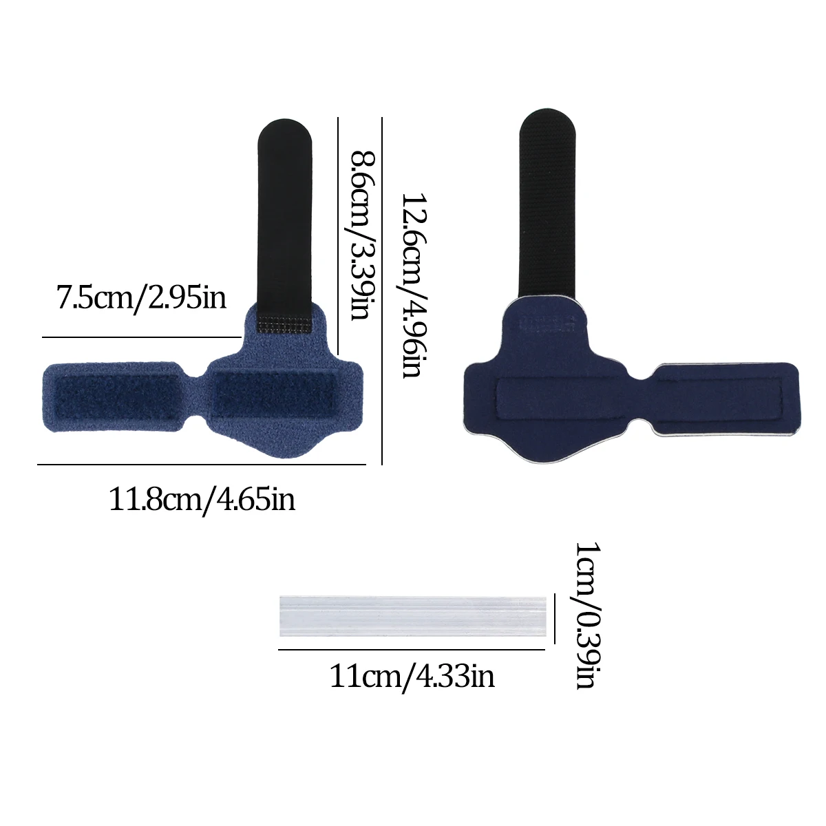 Finger and Toe Fracture Fixation Splint Velcro Aluminum Strip Support Protective Cover Tendon Injury Protective Equipment
