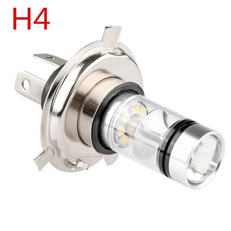 Motorcycle LED Headlight H4 3030-20LED High Power motorcycle Light Three-claw Front Fog Light Integrated Front Light Bulb 12V24V