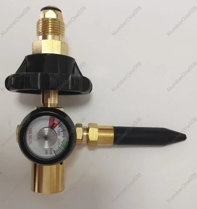 CGA580 Brass Pressure Regulator Medium Flow Inflator Adapter Gas Fitting Connector