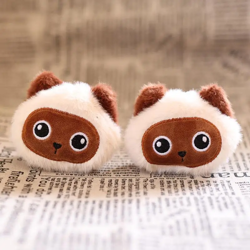 Cute Kitty Bag Charm, Portable Plush Cat Keyring for Purse Backpack Decoration, 10cm Soft Toy Gift