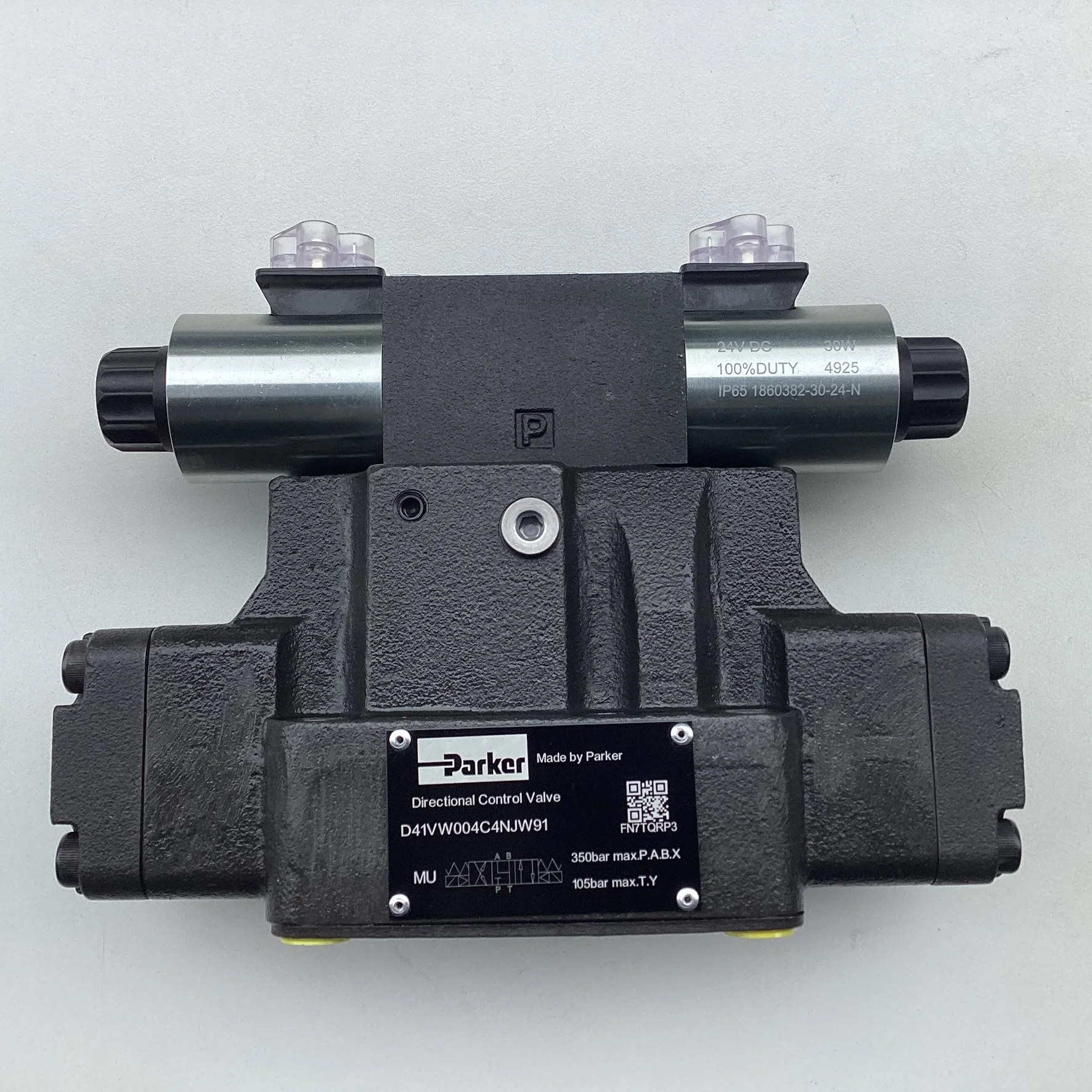 Original Parker D41VW004C4NJW  Solenoid Directional Control Valve NG16 24VDC in Stock