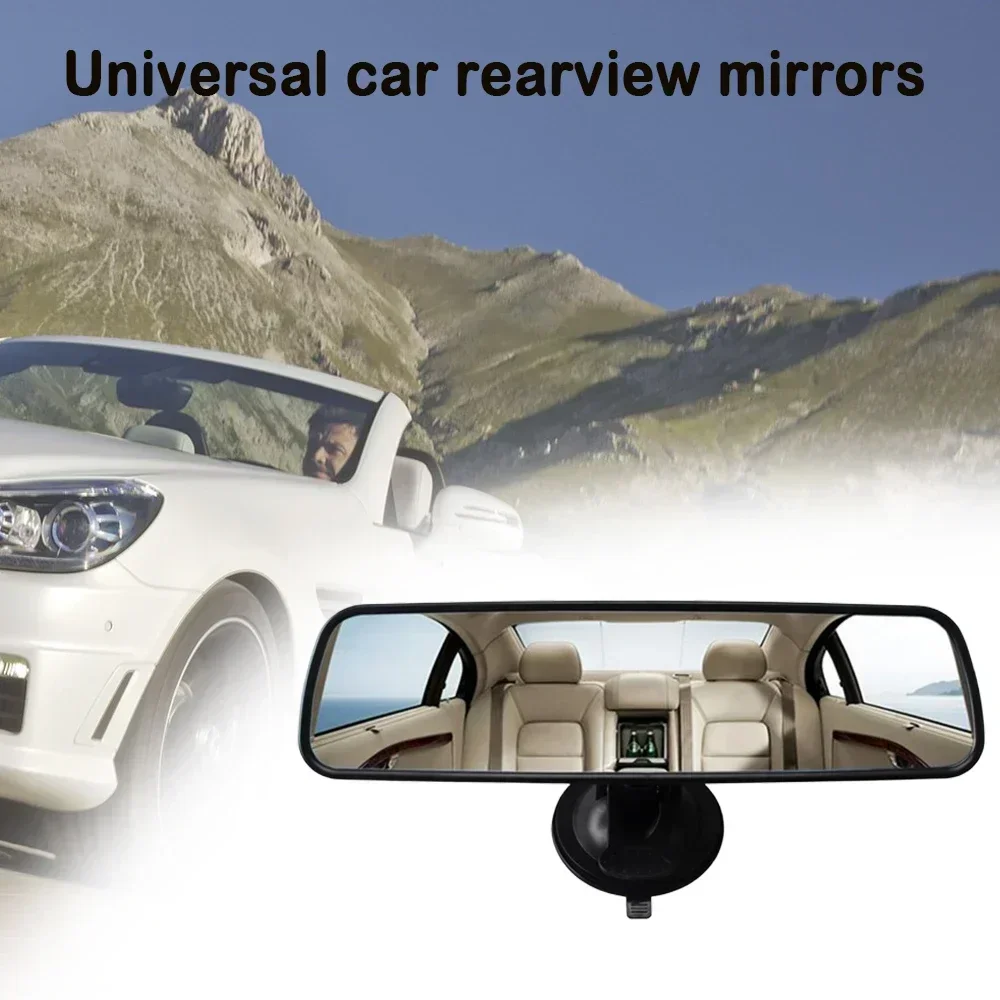 Wide-angle Rearview Mirror Interior Rear View Mirror Universal Car-styling Car Rear Mirror Adjustable Suction Cup 360° Rotates