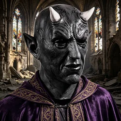 Mephistopheles Demon Horn Mask Halloween Cosplay Horror Devil Killer Latex Helmet Masquerade Carnival Party Costume Props