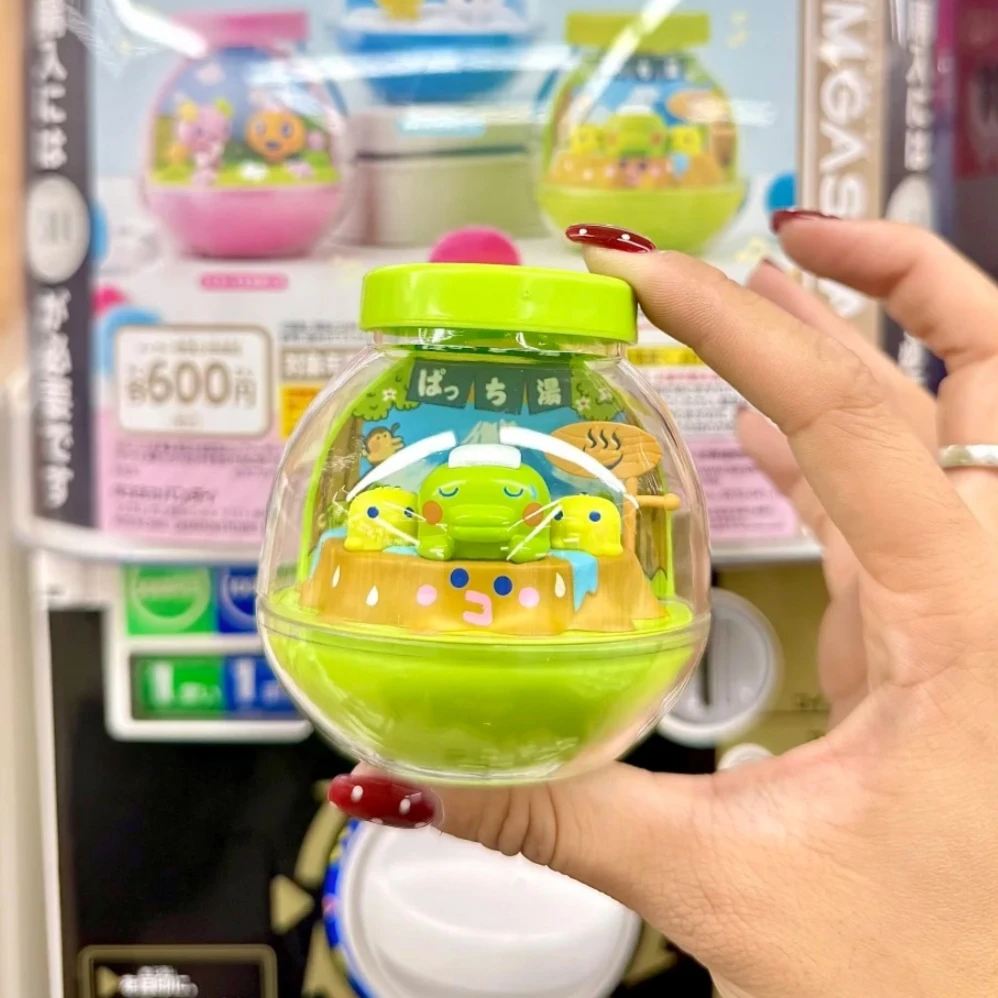 

Оригинальная миниатюрная фигурка Bandai Tamagotchi Gashapon в бутылке, милый аниме-персонаж, коллекционная настольная декоративная модель-игрушка