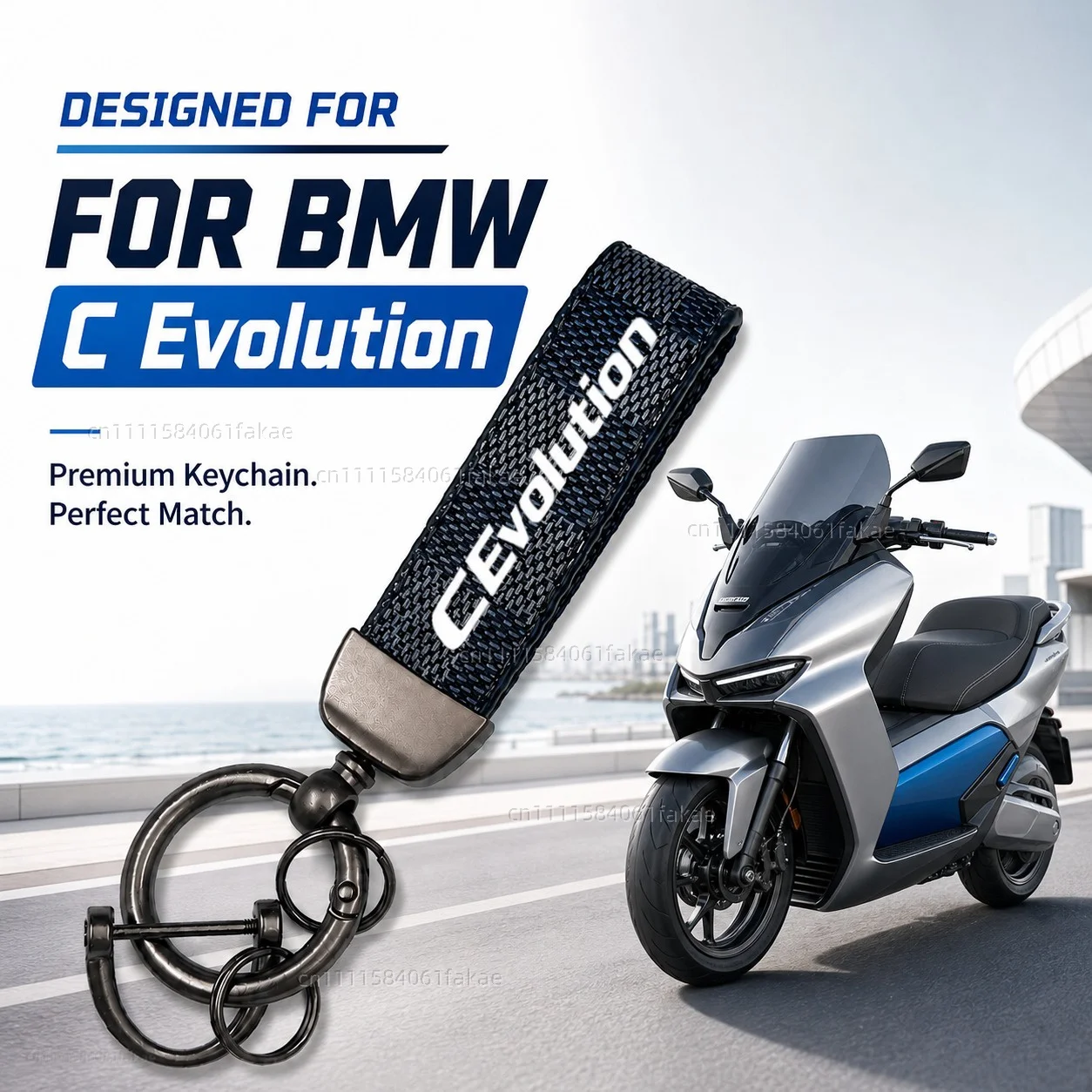 

For BMW C Evolution 2014-2020 Motorcycle Keychain Leather Key Ring Custom Logo Gift for Rider Men Women Accessories