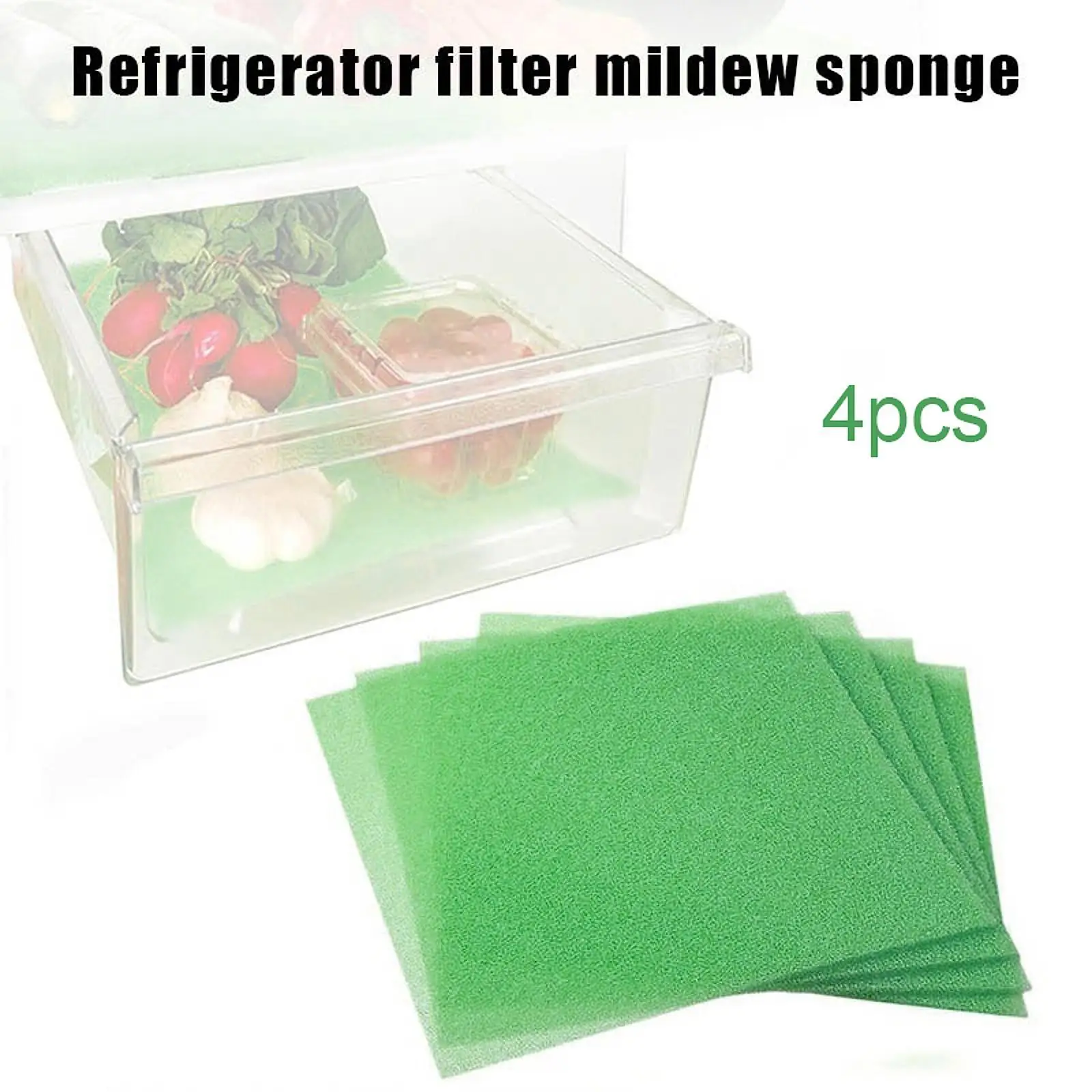 Fridge Drawer Liners Cuttable Sponge Mat Fruit and Vegetable Shelf Protector Refrigerator Organizer for Home Freshness