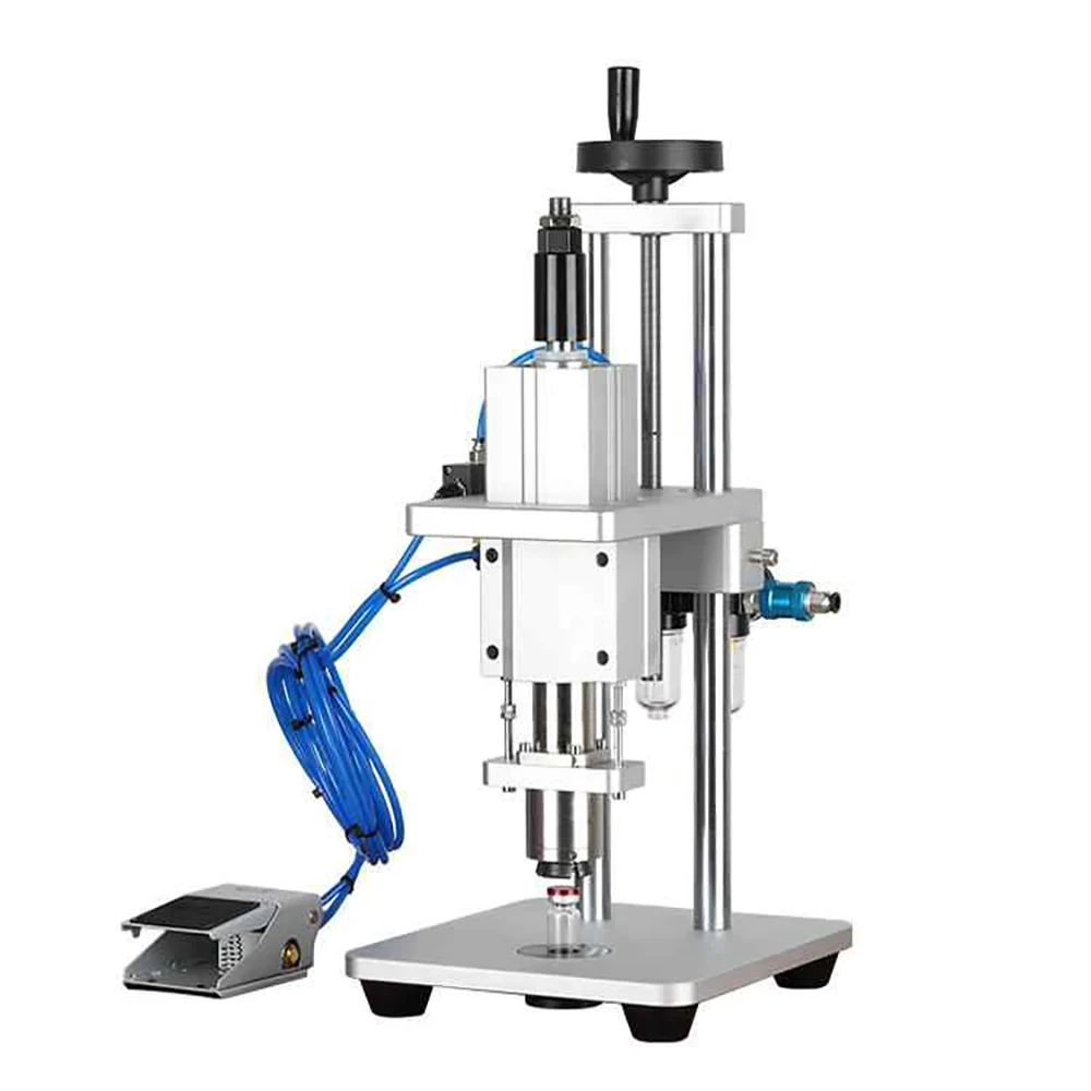 

Semi-Automatic Aluminum Metal Plastic Bottle Capping Machine,Pneumatic Oral Liquid Vial Capping Machine