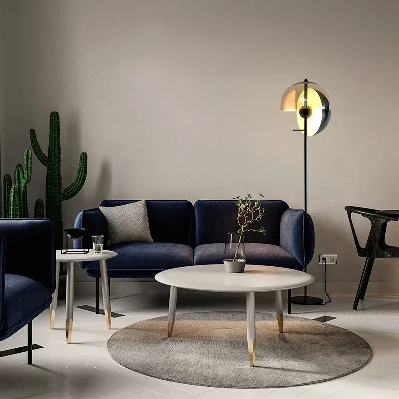 Minimally Modern Floor Lamp Living Room Sofa Side Standing Lamp Light Luxury Bedroom Bedside Table Lamp LED Decorative Lighting
