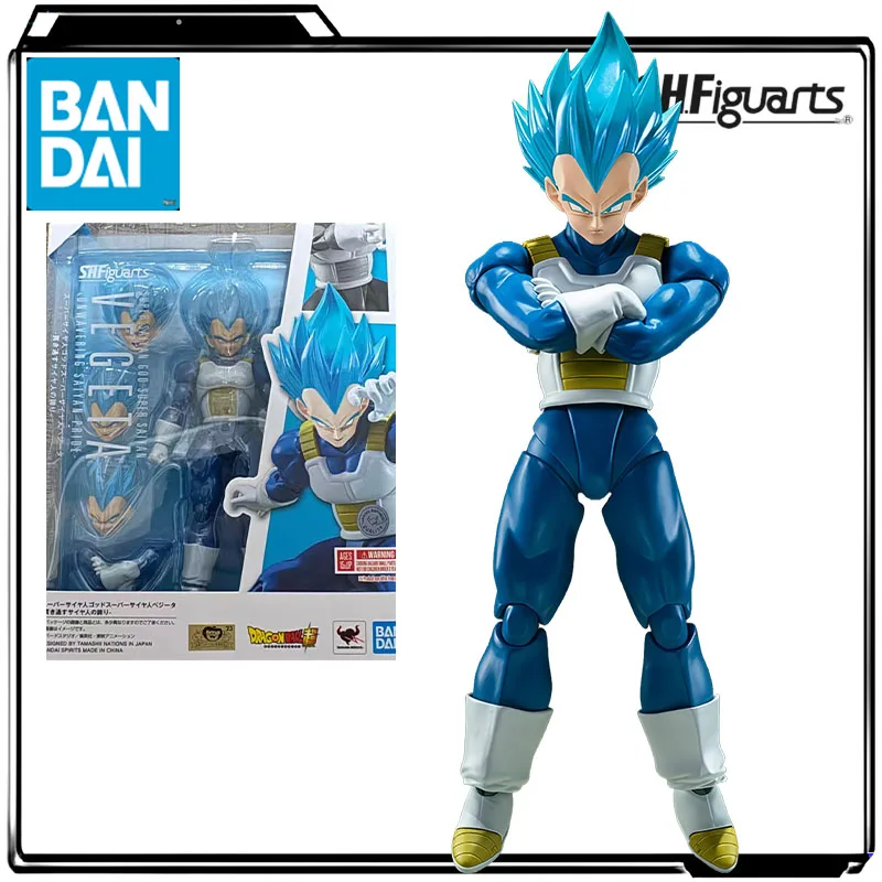 Bandai Genuino SHFiguarts Anime Figura Dragon Ball Z Super Saiyan Dio Super Saiyan Vegeta 135mm Action Figure Giocattoli per I Ragazzi