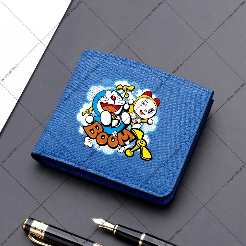 Doraemons Cute Purses Cartoon Animation Pattern Printed Wallet Unisex Outdoor Portable Purse Women Men Fashion Wallets Gifts New