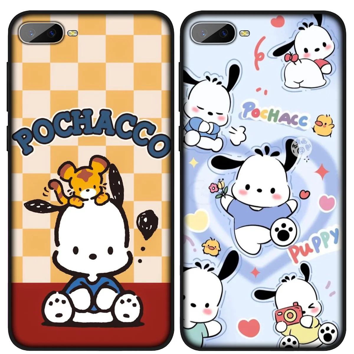 SK56 Leuke Pochacco Hond Telefoon Soft Case voor Xiaomi POCO M6 M5 M4 F5 X6 C65 C55 C50 C51 C40 X4 Pro