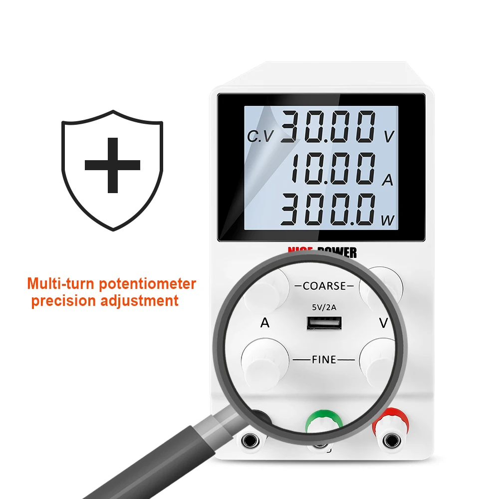 USB Digital regolabile Lab Switching alimentatore cc regolato 30V 5A/10A 60V 120V per la ricarica delle batterie placcatura elettrolitica