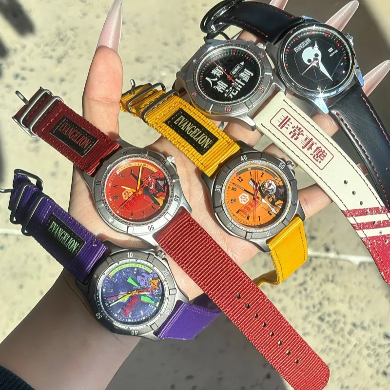 

Neon Genesis Evangelion EVA Collaborative Edition Blind Box Watch Trendy Collectible Toy Gift Time Completion Plan For Anime Fan