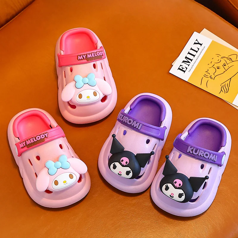 

Sanrio Melody Children's Slippers Summer Girls Indoor Bath Non-slip Baby Home Boys' Slippers