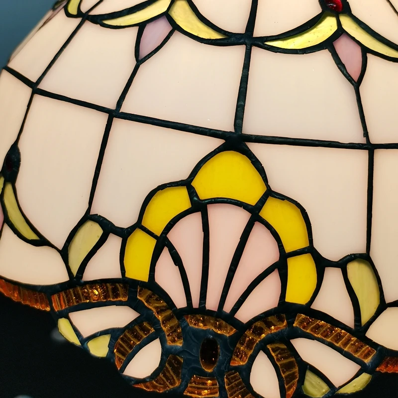 الاستدارة الأمريكية الملونة الزجاج الثريا استدارة دليل لحام قلادة ضوء مطعم غرفة المعيشة E27 220 فولت مصباح معلق #5