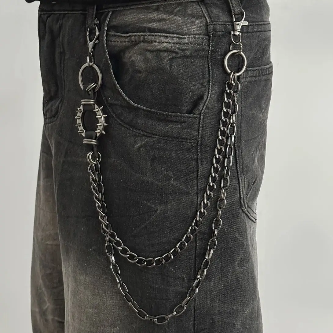 PuRui Gothic HipHop Rock Metal Hose Taille Kette Schlüsselanhänger für Männer Kreative Metall Jeans Hosen Schlüsselanhänger Steampunk Schmuck Geschenke