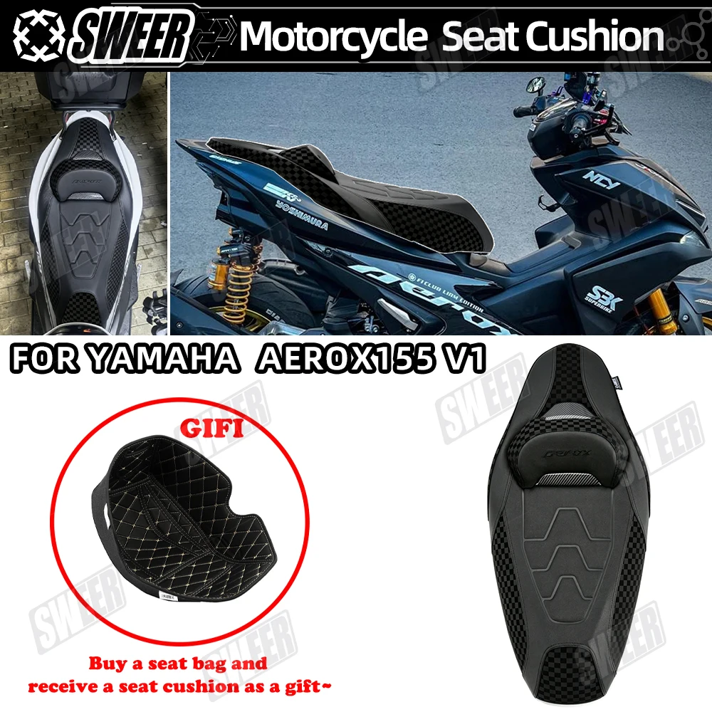 New product launch, suitable for Yamaha AEROX 155 seat water transfer printing gift seat bucket cushion modified seat cushion