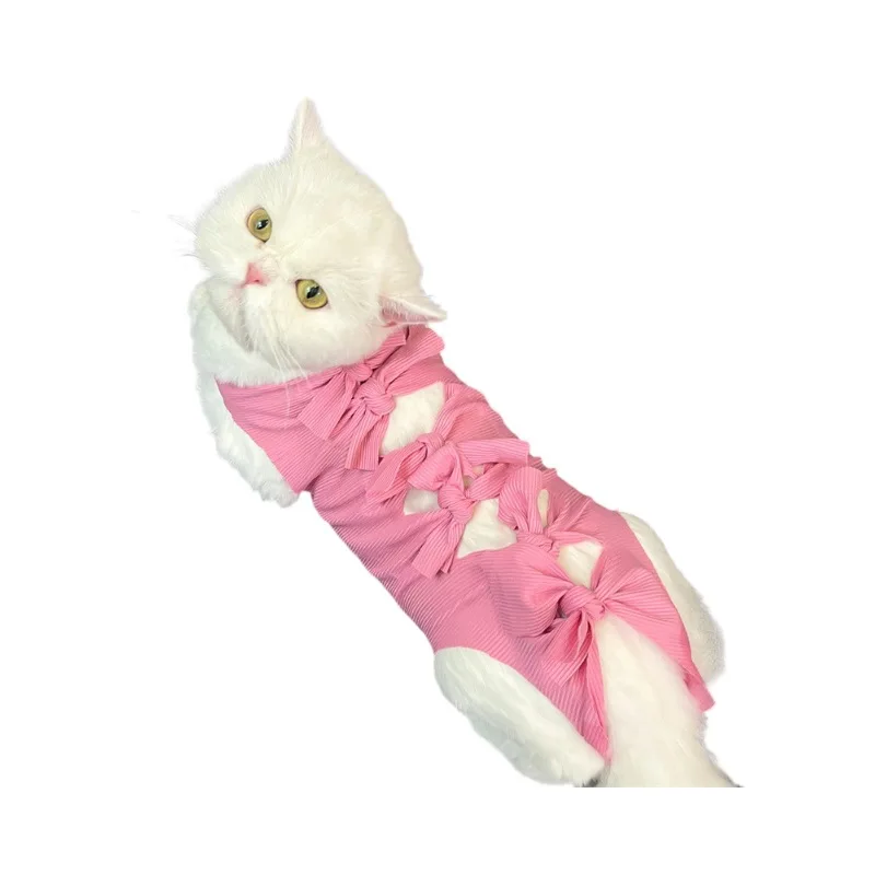 Cat Surgery Recovery Suit for Abdominal Woundsor or Skin Diseases Substitute E-Collar & Cone,Cat Onesie After Surgery Wear