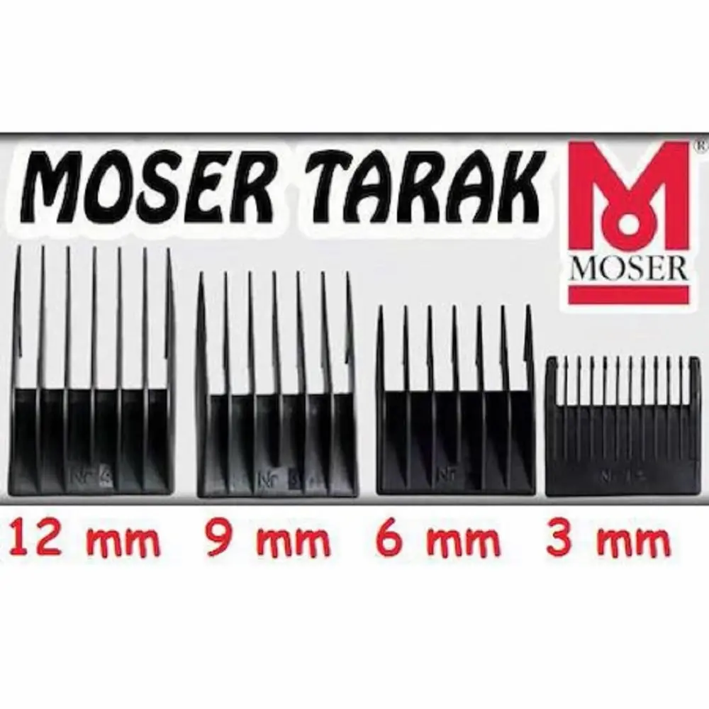 1400 Comb Set 3mm-6mm-9mm-12mm for Moser Hair Trimmer Shaving Barber Replacement Tools Set Kit Free Shipping for Men use horse home