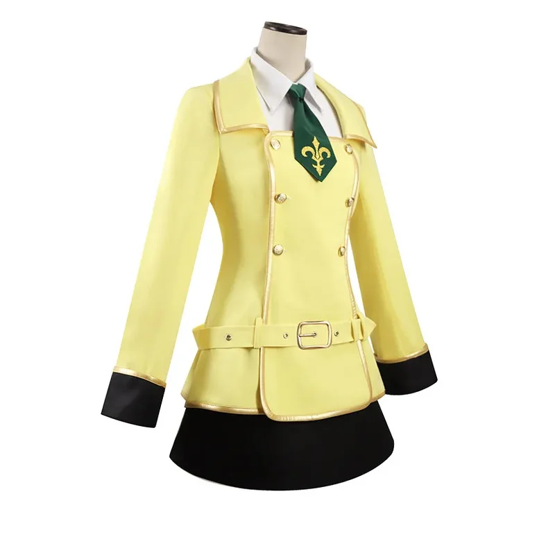 Shirley Fenette Cosplay Costumes Ashford Academy Uniform Anime Code Geass C.C. Role Paly Female Halloween Carnival Party Dresses